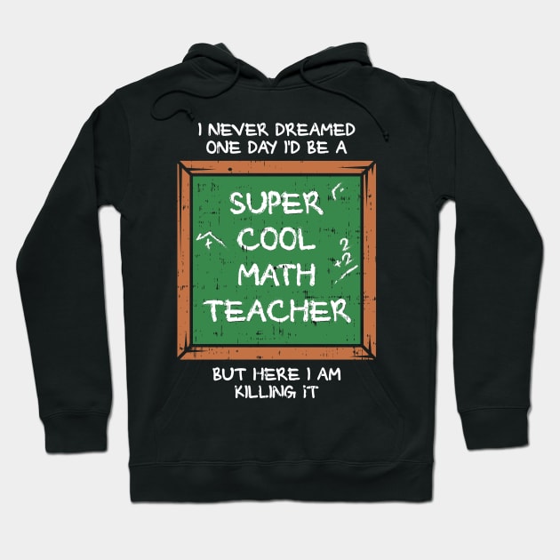 Maths - Super Cool Math Teacher Hoodie by Shiva121